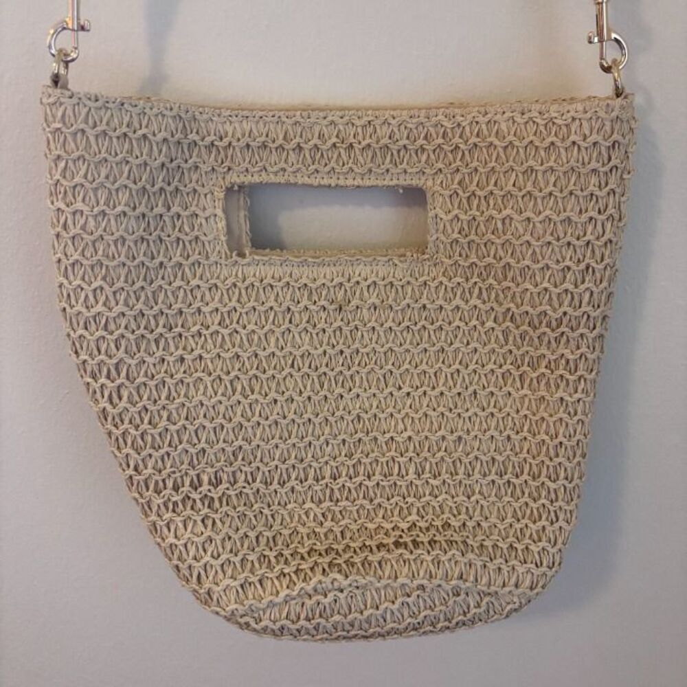 Universal Thread Natural Woven Straw Summer Beach Crossbody Bag